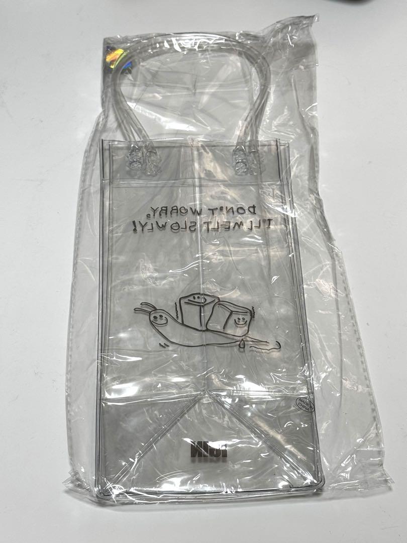 

[Б/У] 3. Эксклюзивная корейская сумка-бутылка IGIN, Прозрачная, Прозрачная сумка, Виниловая сумка