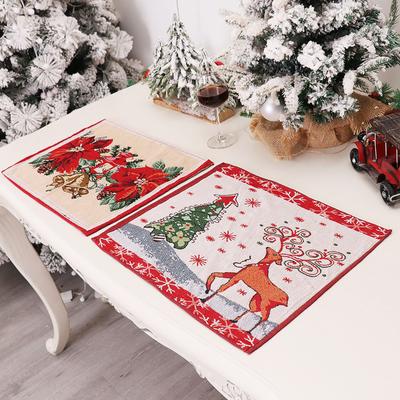 Tovagliette di Natale Tovagliette di Natale Decorazioni per la sala da pranzo Tovagliette di Natale resistenti al calore Lavabili