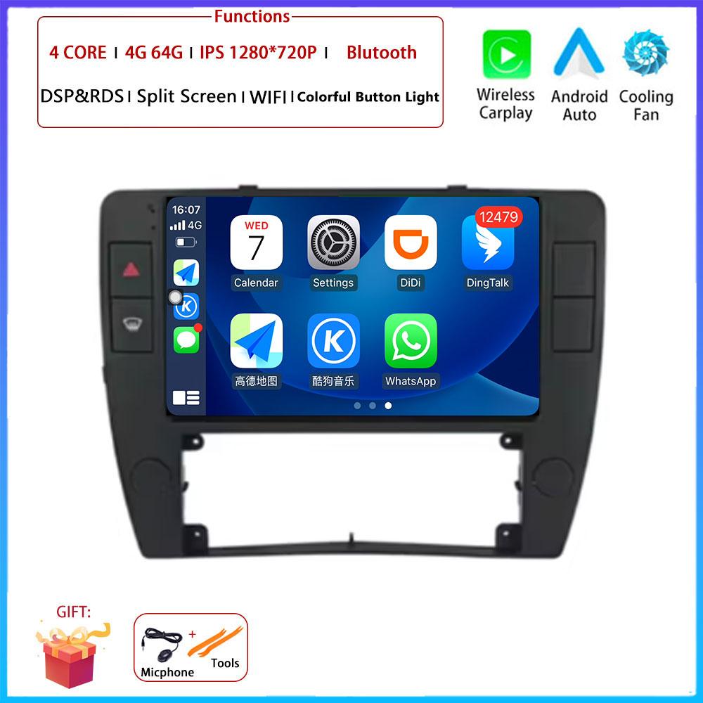 4G Android OS Carplay Auto For Volkswagen Passat B5 2000 - 2005 Car Radio Navigation GPS Multimedia Video Player AMI QLED Screen