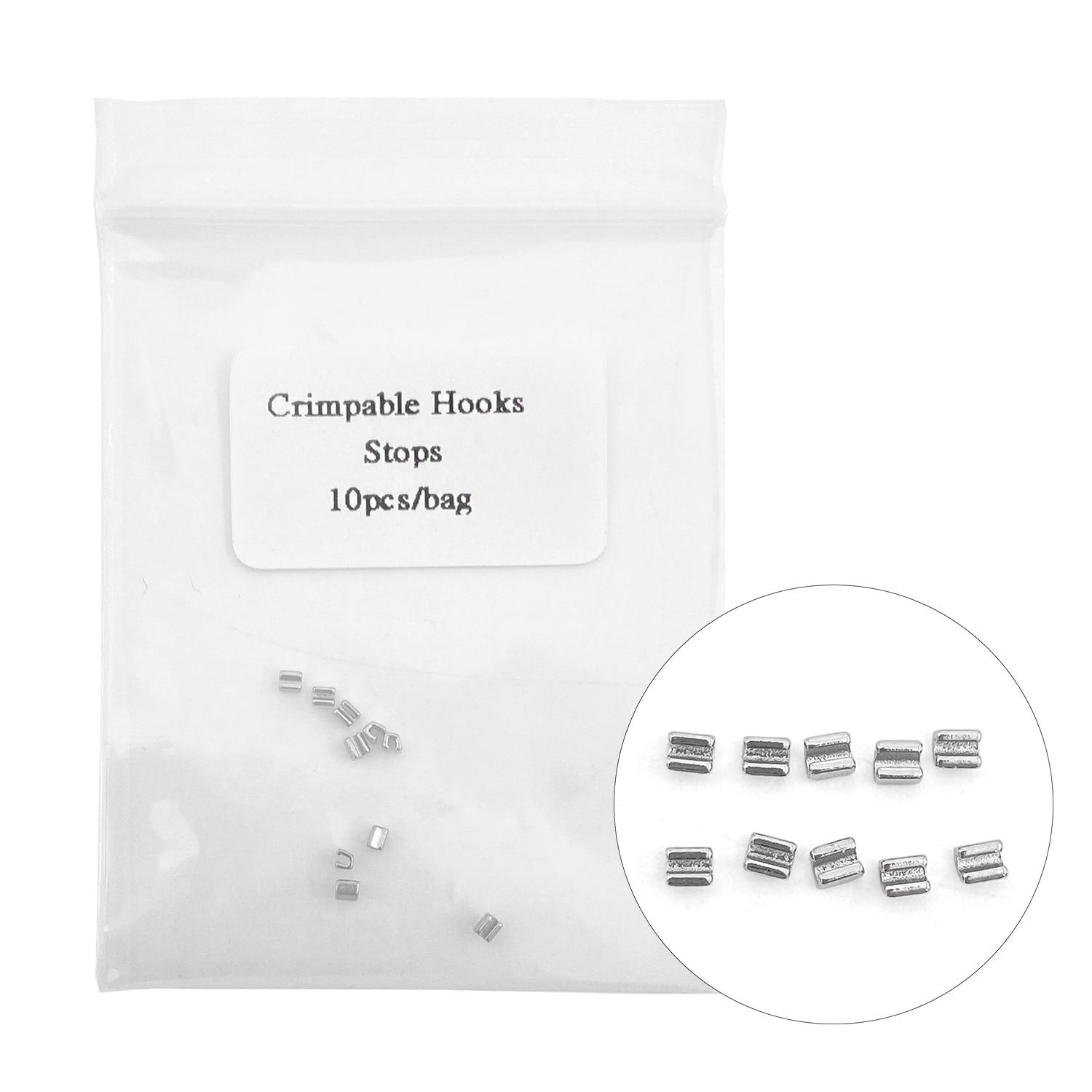 

10 шт./упак. стоматологические ортодонтические обжимаемые крючки длинные/короткие/стоп-типа Stop Type