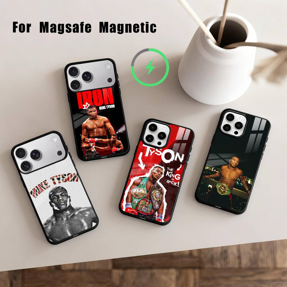 The King of B-Boxing Mike Tyson-N Phone Case For iPhone17,16,15,14,13,12,11 Plus,Pro Max Magnetic For Magsafe Wireless Charging