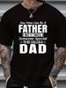 Casual Breathable T Shirt Teenager'S Short Sleeve Printed with Call Me Dad Words Comfortable And S