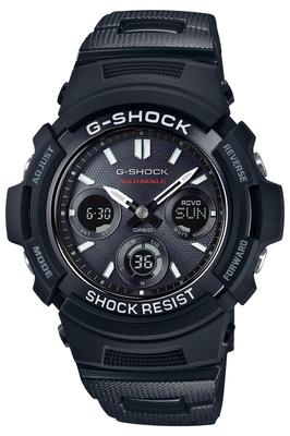 Casio AWG-M100SBC-1AJF Radio-Controlled Solar Watch, Black (Official Japanese Product)