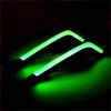 LED Decorative Winglets Body Trim Sticker Fairing Air Deflectors For Increased Motorbike And Electric Bike Visibility 2x