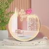 Hello Gorgeous Neon Sign for Wall Decor USB Powered LED Neon Light Mirror Sign with Adjustable Brightness Light Up Sign for Bedroom Girls Rooms