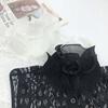 Fake Women' SHIRT Smooth BLACK COLLAR with Elegant Clasp