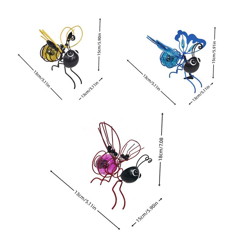 Solar Bee Lights Outdoor, Hanging Solar Bee Lights For Outside For Patio Yard Pathway Backyard Balcony Porch Housewarming Gifts