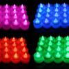 6Pcs Colorful LED Flameless Candle Light Battery Operated Tealight Switch Candles Flameless Wedding Home Christmas Decor Candle