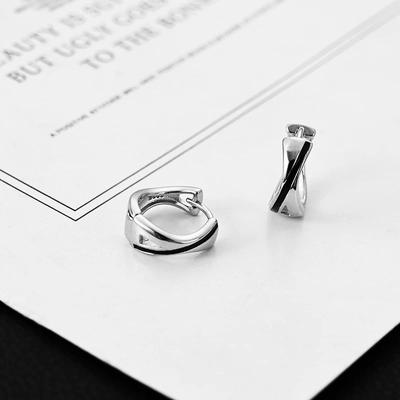 Boucles d'oreilles Mobius Luxe Léger Design Ruffian Beau Boucles d'oreilles Noires Boucles d'oreilles