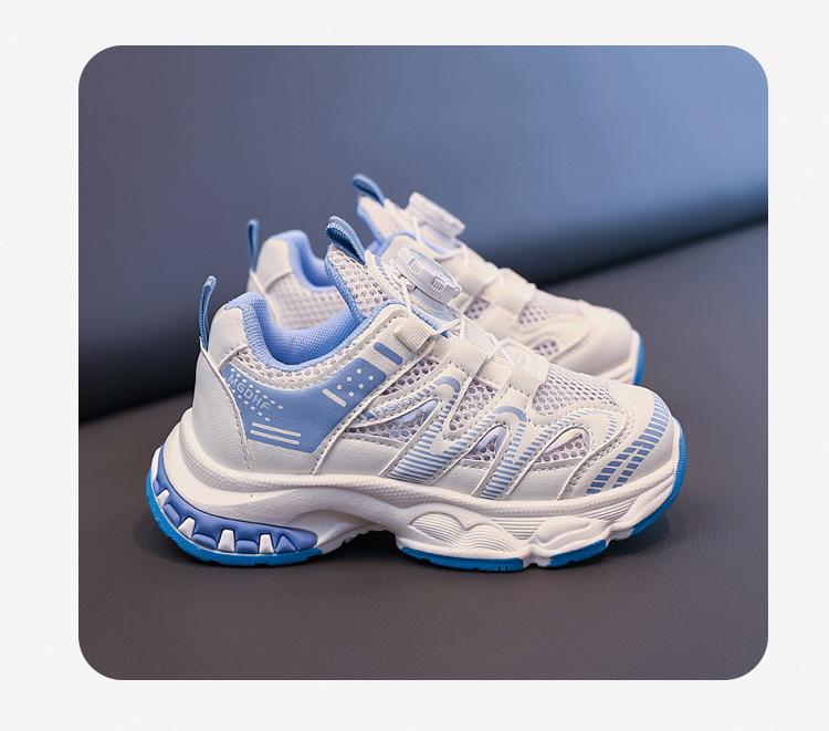 Kids Knob Sneakers Spring Summer Breathable Mesh Soft Sole Dad Shoes Boys Girls Trendy Casual Running Shoes
