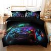 Boy Teens Youth Gamer Duvet Cover Microfiber Dorm Decoration,3D Video Game Game Controller Bedding Set With Matching Pillowcases