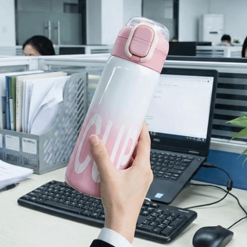 Leak-proof Sports Water Bottle Large Capacity Thermos Cup Stylish Insulated Bottle Fitness