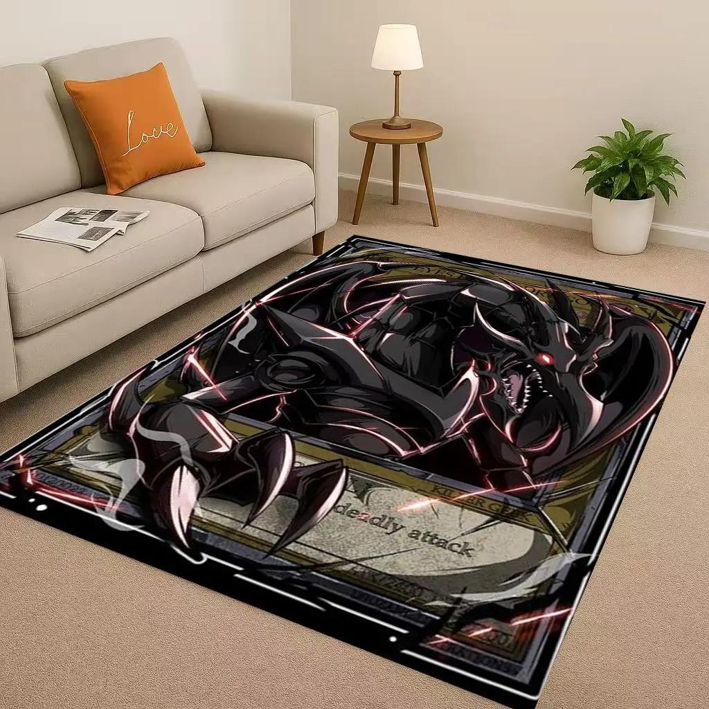 Winged Dragon of Ra Yu-Gi-Oh MONSTER CARD Cartoon Living Room Non-Slip Area Rug Carpet for Bedroom Sofa,Easy Clean Home Doormat