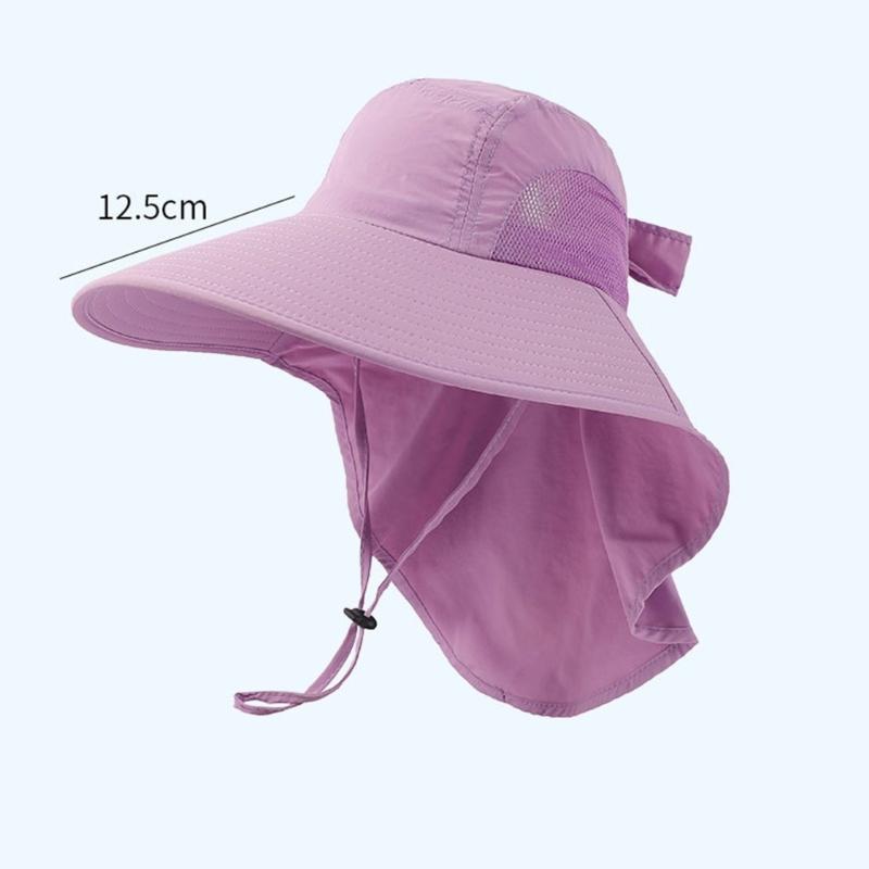 Unisex Fisherman Hat Neck Flap Bucket Hat For Girls Versatile Fashion Neck Flap Hat Bucket Hat Multiple Color