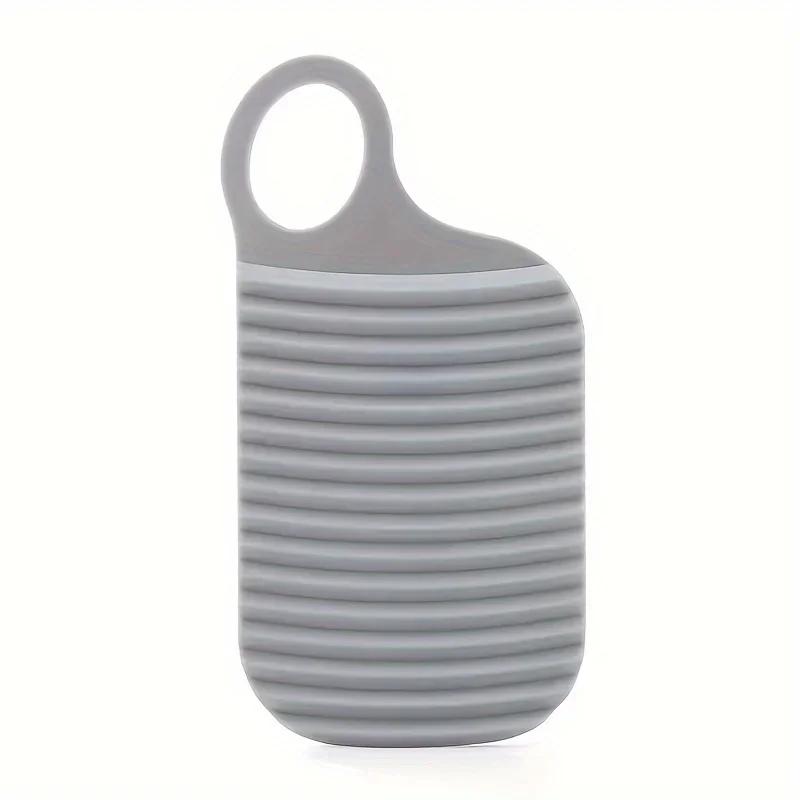 1pc Portable Mini Laundry Board, Soft Glue Foldable, Non-slip Hand Wash Scrubboard For Clothes, Perfect For Travel & Outdoor