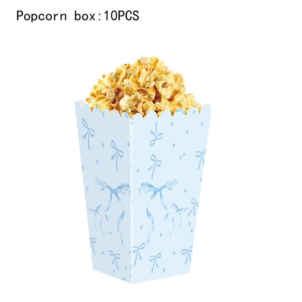 Różowy I Biały Łuk Zastawa Stołowa Scena Dekoracyjna Pudełko na Popcorn Pudełko na Przekąski Karton Pudełko na Cukierki