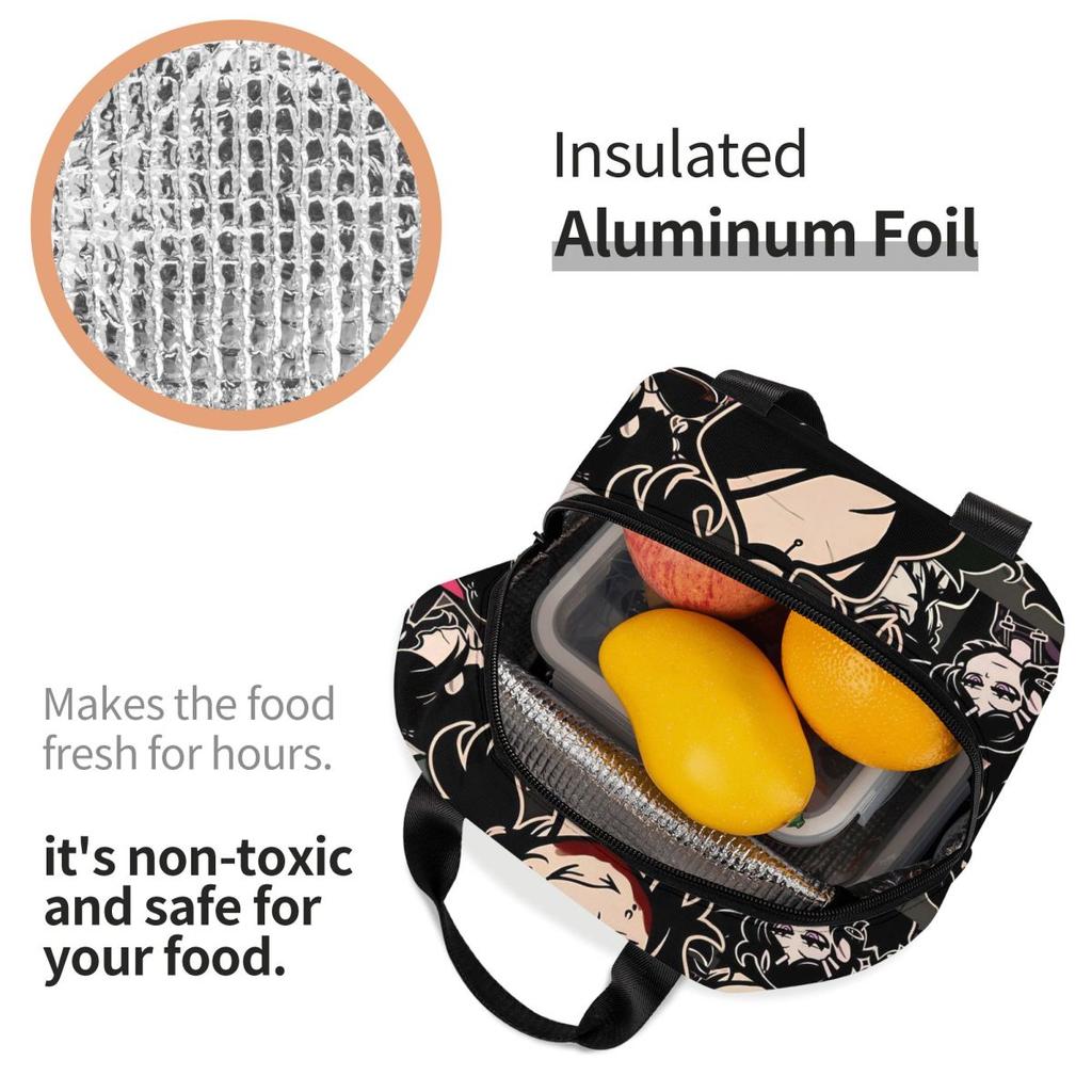 The Coffin Of Andy And Leyley Games Thermal Insulated Lunch Bags Portable Food Bag Container Cooler Thermal Lunch Boxes