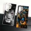 Lion Male Man King Soft Phone Case for Samsung Galaxy S24 S25 FE S26 Edge S23 Ultra S22 Plus S21 + Shockproof Cover Back Shell