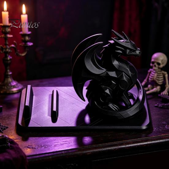 Stable Mobile Phone Mount 3D Printed Dragon Cell Stand, Gothic Smart Stand Holder, Universal Desktop Organizer for Home, Office Figurine