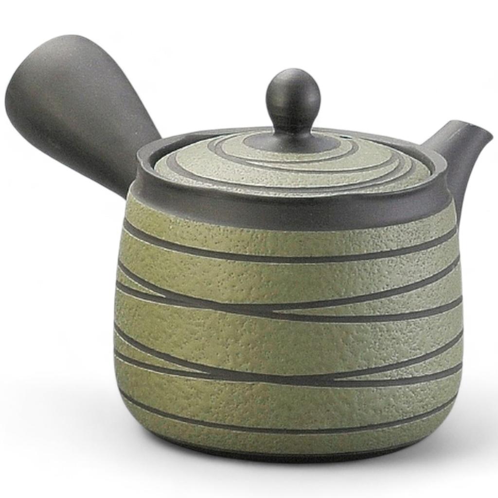 Teapot with Made in Japan J-kitchens Tokoname-yaki Strainer, 410cc,