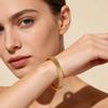 Simple Fashion Roman Numeral Titanium Steel Bracelet with Diamond Inlay - Women's Double-Layer Buckle, Colorfast Jewelry