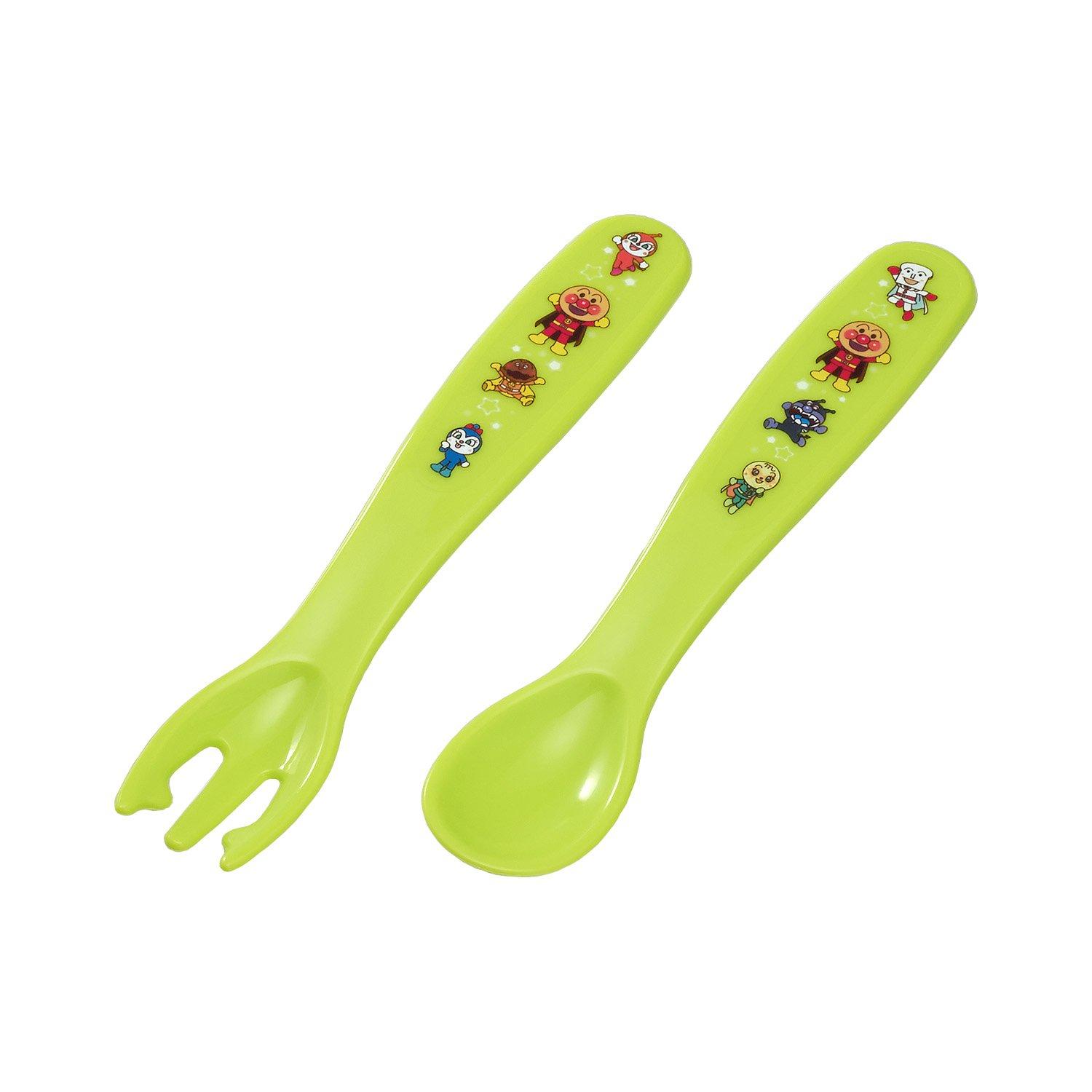 

LEC Anpanman Tableware Children s Spoon/Fork (Green)