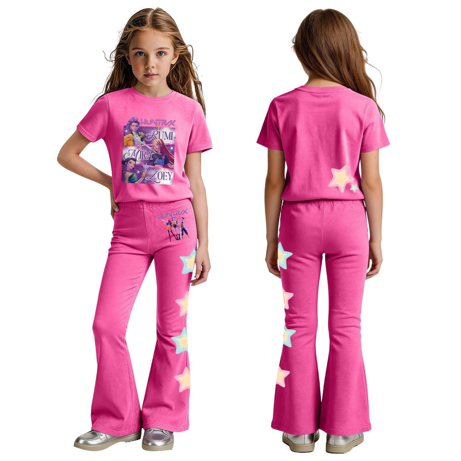 

Комплект одежды для новорожденных девочек и мальчиков, свободная футболка с принтом и штаны 120