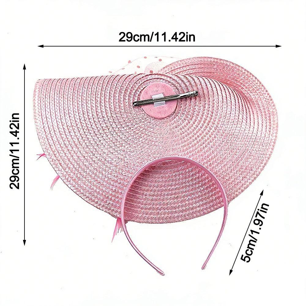 Fashion Mesh Ribbons Fascinator Caps Flower Feather Elegant Hair Drop Fascinator Hat Headwear Bridal Wedding