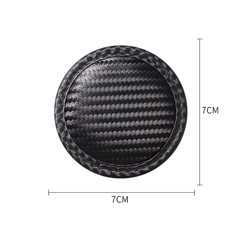2pcs Car Badge Interior Parts Anti-slip Mat Water Coaster for Mitsubishi RALLIART Outlander ASX Lancer Pajero Eclipse Galant YG2