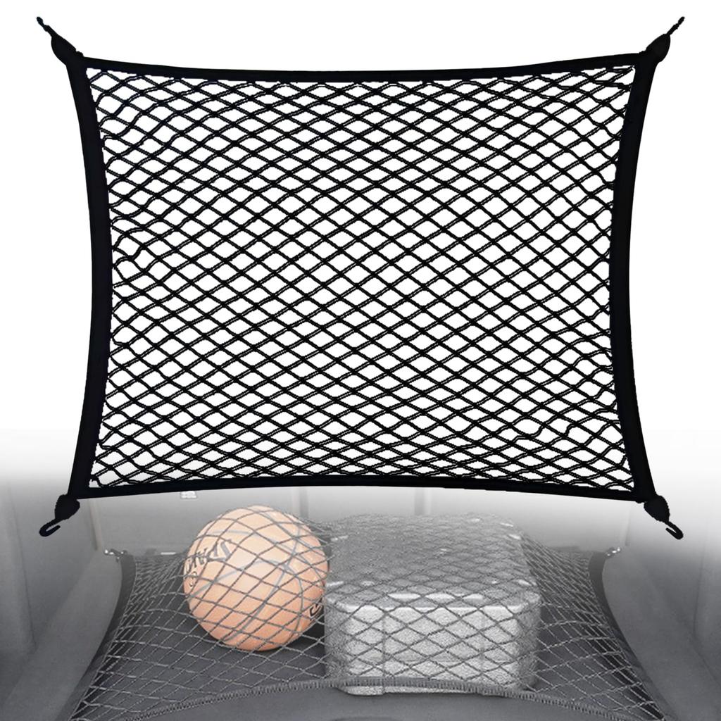 DCGLA Car Luggage Trunk Cargo Cargo PP 60cm x Secures Storage Prevents Cargo from Includes Storage Bag and Auxiliary Hooks Net, Dual-Layer Net, Net,