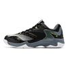 Li Ning Textile, Synthetic Leather Cushioning Abrasion Resistant Breathable Low top Badminton Shoes Unisex Storm Gray AYTV015-2