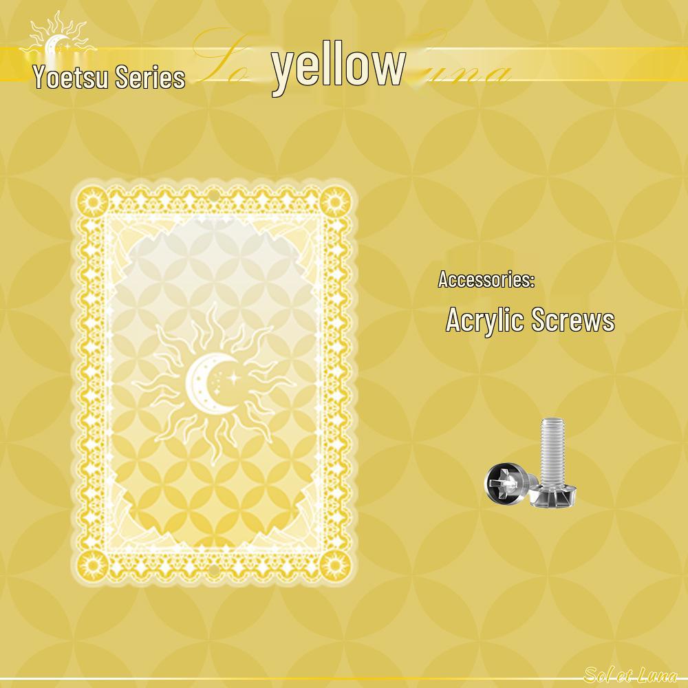 Yaoyue Series Acrylic Anime Card Display Frame with Colored Interlayer - Small Valley Beauty Storage Box