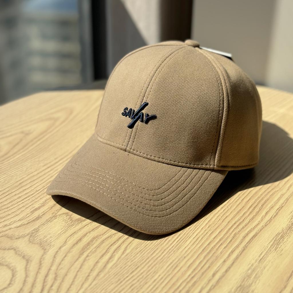 Korean Version of The New Versatile Letter Embroidered Woolen Baseball Cap Autumn and Winter Warm and Fashionable Sun Visor Duck Cap for Men and Women