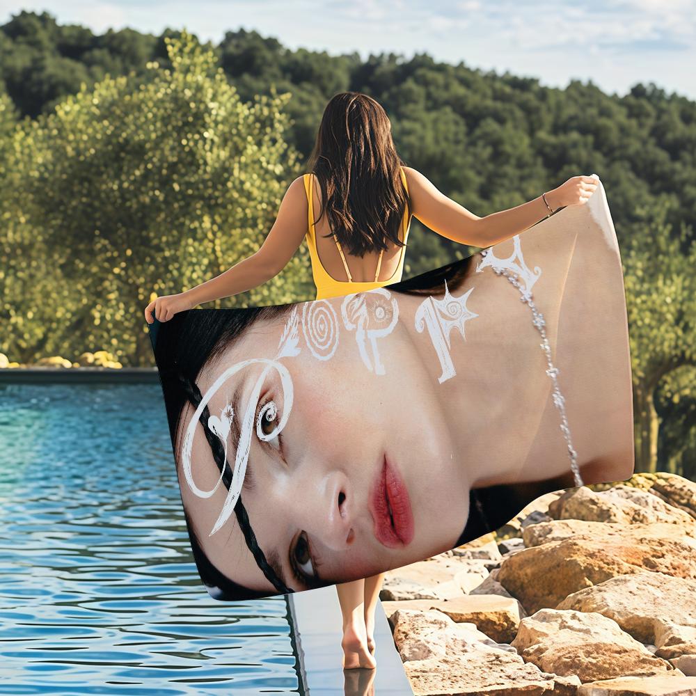 

Singer Empty Hands P-Poppy Towel Quick Drying Beach Towels Are Suitable For Swimming Pools Camping Yoga And The Gym W30*H60(CM)