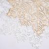 15"Hot Stamping PVC Mat Snowflake Table Mats Christmas Decorate Western Restaurant Japanese Coaster Individual Table Placemats