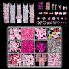 1 Box Colorful Mixed Nail Charms 3D Bowknot Flower Star Pearls Rhinestone Nail Art Decorations DIY Manicure for Nail Salon