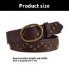 Elegant Waist Band Retro Punk Waistband PU Leather Belt Waist Ornament for Fashion Forward Individual Essential