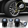 Hijk1 ·Car Tire Wheel Valve Caps Cover Suede Car Key Chain Ring Keychain For VW GTI Polo Golf MK6 Passat B7 B8 Tiguan Arteon ID.3 Jett
