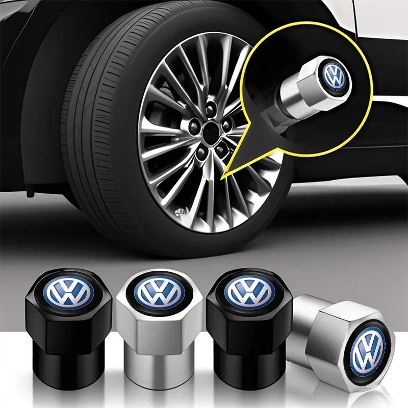 Hijk1 ·Car Tire Wheel Valve Caps Cover Suede Car Key Chain Ring Keychain For VW GTI Polo Golf MK6 Passat B7 B8 Tiguan Arteon ID.3 Jett