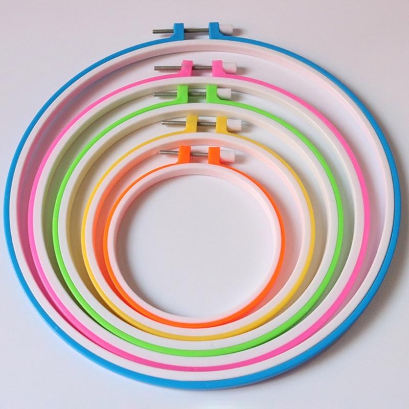 10 Pcs Embroidery Frame Round Embroidery Hoop Crosses Stitching Hoop Adjustable Embroidery Hoop for Craft Project