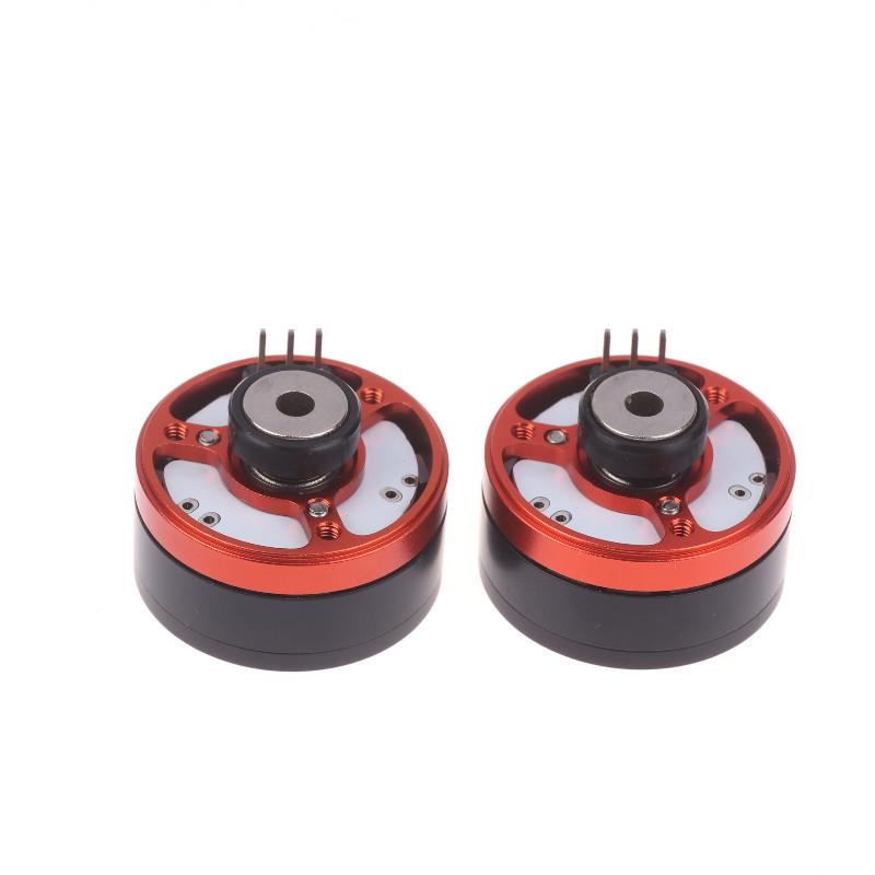 L28mm Magnetic External Rotor Gimbal Brushless Motor 3-Phase 330KV 2204 Brushless Motor 4mm Hollow Shaft Rotation Limit 290°