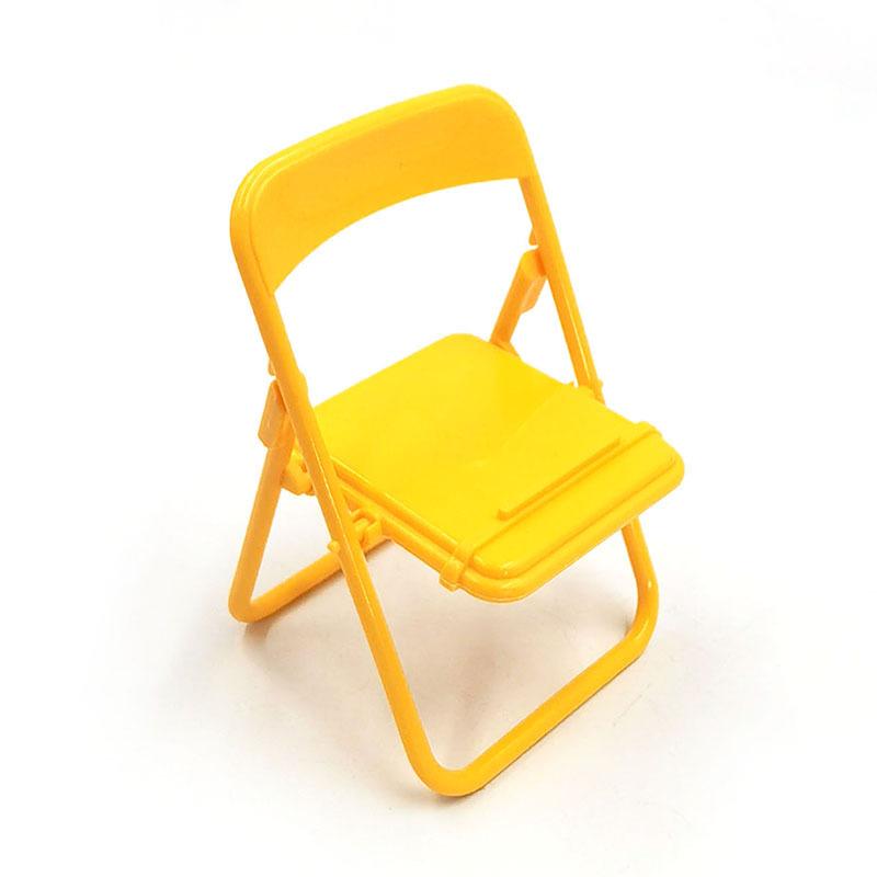 

Серия макаронных цветов Универсальный настольный держатель для телефона и подставка-стул Transparent Bag жёлтый