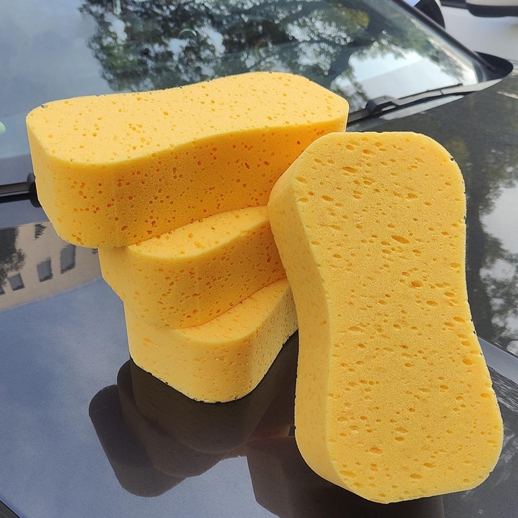 Car Yellow Sponge For Washing Window Anti Scratch Technology Perfect For Wheels Windscreen And Bodywork Cleaning Washing