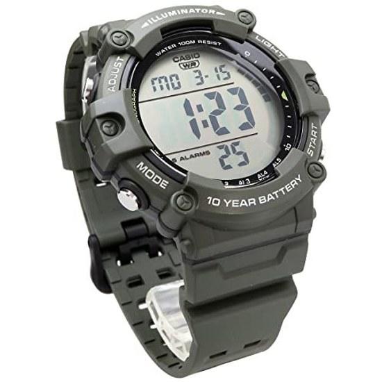 CASIO Standard Digital Wristwatch AE-1500WHX-3AV Long Strap Mens Cheap Chipukashi Military Green Overseas Model