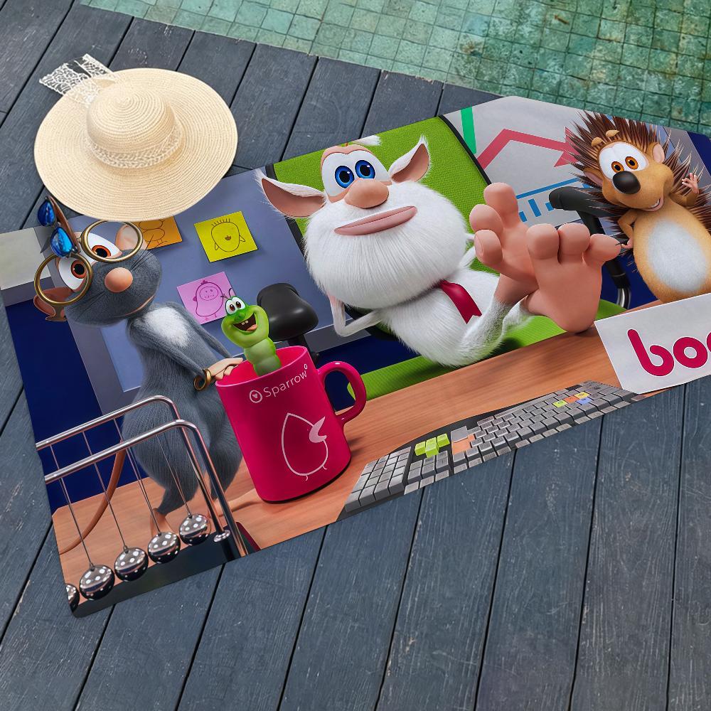 Funny Cartoon B-Booba Towel For Beaches Yoga Studios Gyms Hot Springs Swimming Pools And Picnics