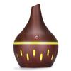 Holzmaserung USB-Lade-Luftbefeuchter, Desktop Mini Aroma Diffusor mit Umgebungslicht für Schlafzimmer Zuhause