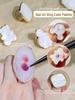 Adjustable Japanese Style Nail Art Ring Palette with Imitation Mother-of-Pearl Texture for Gel Color Blending