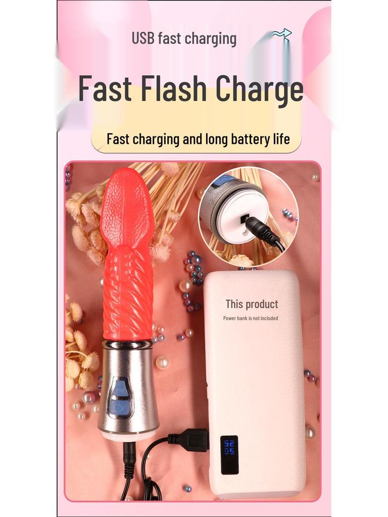 Long Love AV Telescopic Vibrator - Dual Vibration Massage Stick for Women