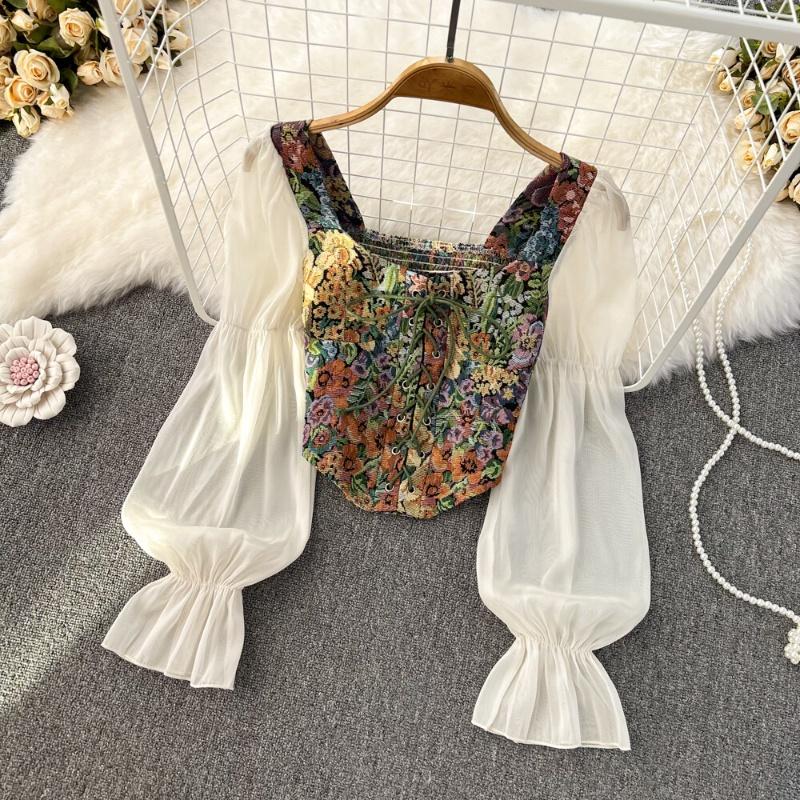 Pullovers Tops Women Strappy Crop Long Sleeves Lace Backless Short Shirt Slim Pullover Tops