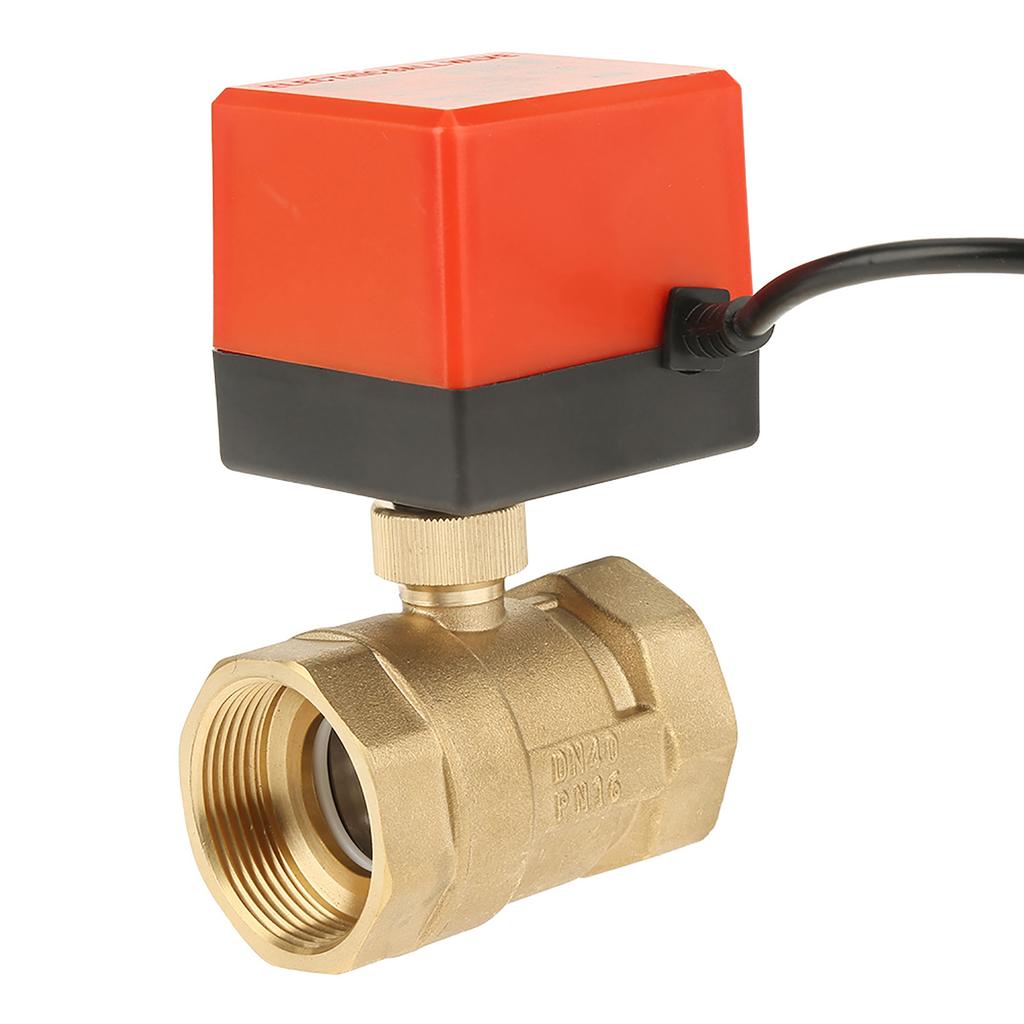 1pcs DC 12V G1 1 2  DN40 2 Way Brass Motorized Actuator Ball Valve for Air Conditioner